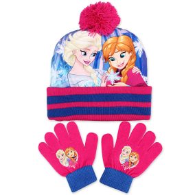 Disney Frozen/Jégvarázs sapka, kesztyű szett