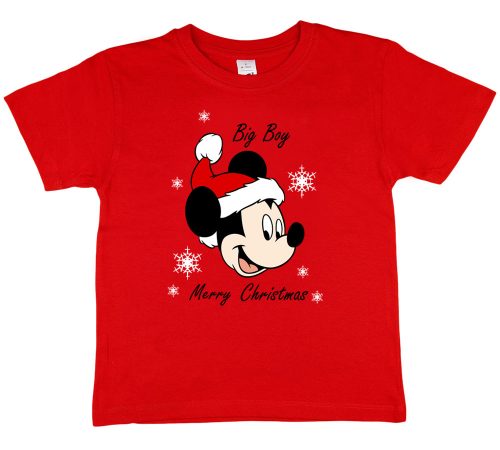 Disney Mickey karácsonyi póló fiúknak