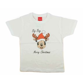 Disney Mickey karácsonyi feliratos fiú póló