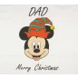 Disney Mickey karácsonyi feliratos póló apáknak