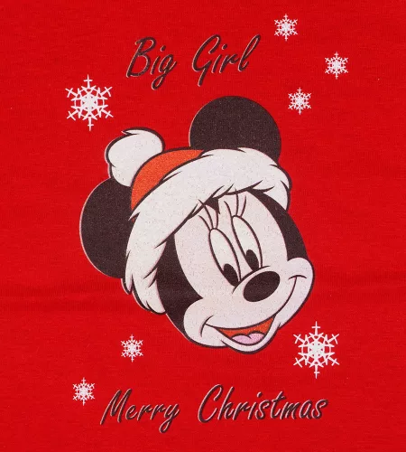 Disney Minnie karácsonyi feliratos lányka póló