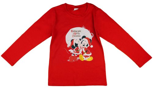 Disney Mickey és Minnie karácsonyi feliratos lányka póló