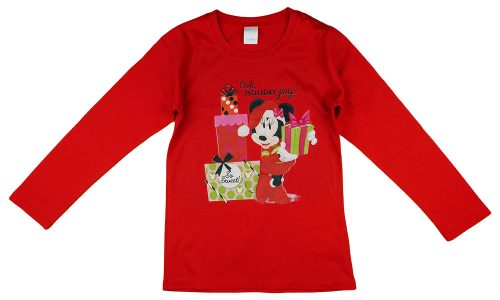 Disney Minnie karácsonyi feliratos lányka póló