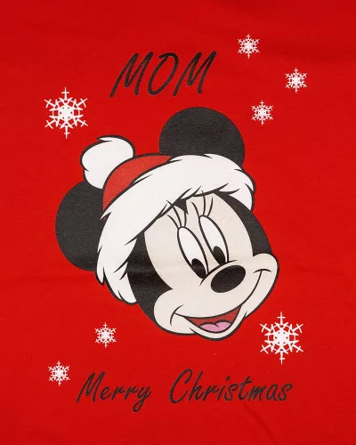 Disney Minnie karácsonyi feliratos póló anyukáknak