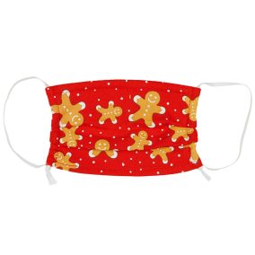   Kétrétegű karácsonyi textil szájmaszk orrmerevítővel gyerekeknek