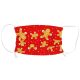 Kétrétegű karácsonyi textil szájmaszk orrmerevítővel gyerekeknek