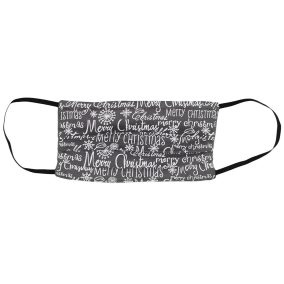 Kétrétegű karácsonyi textil szájmaszk orrmerevítővel