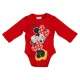 Disney Minnie szívecskés hosszú ujjú baba body piros
