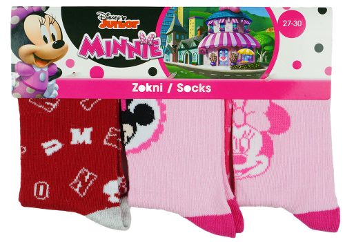 Disney Minnie 3db-os vastag lányka zokni szett