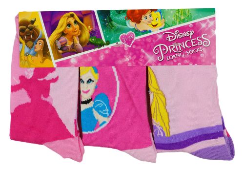 Disney Princess/Hercegnők 3db-os vastag lányka zokni szett -