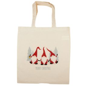 Karácsonyi manós vászontáska