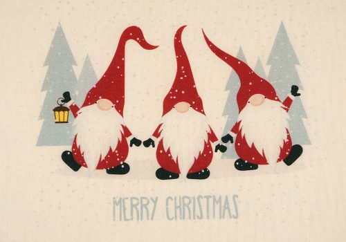 Karácsonyi manós vászontáska