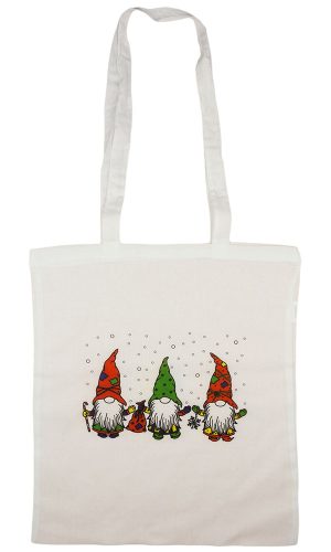 Karácsonyi színezhető manós vászontáska