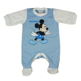 Disney Mickey belül bolyhos hosszú ujjú rugdalózó