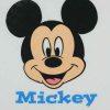 Textil tetra pelenka Mickey egér mintával 70x70cm fehér színben