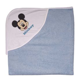   Kapucnis frottír törölköző Mickey egér mintával 100x100 cm