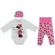3 részes baba szett Minnie egér mintával