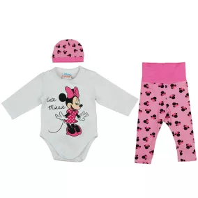 3 részes baba szett Minnie egér mintával