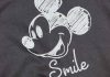 Kapucnis baba szabadidő szett Mickey egér mintával grafit színben