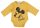 Hosszú ujjú baba body Mickey egér mintával sárga színben