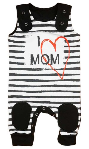 "I LOVE MY MOM" feliratos ujjatlan rugdalózó 2:1 méret