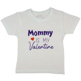   "Mommy is my Valentine" feliratos valentin napi fiú póló