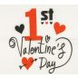 "1st Valentine's Day" feliratos valentin napi gyerek póló