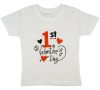 "1st Valentine's Day" feliratos valentin napi gyerek póló