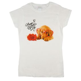 Kutyás valentin napi női póló