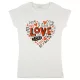 "Love" feliratos valentin napi női póló