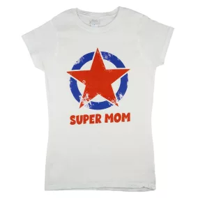 "Super mom" feliratos női póló
