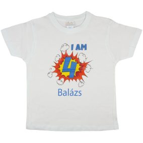   "Bumm" egyedi szülinapos póló választható számmal és névvel