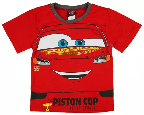 Disney Cars fiús nyári kétrészes szett piros és grafit színben