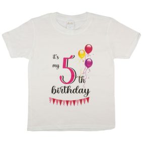   Lufis egyedi szülinapos lányka póló választható számmal