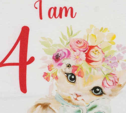 Cicás egyedi szülinapos lányka póló választható számmal és névvel