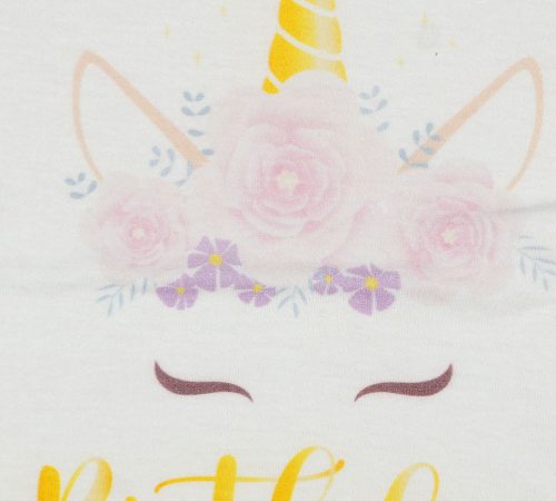 Unikornisos szülinapos lányka póló