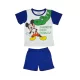 2 részes kisfiú pamut nyári szett Mickey egér mintával kék és fehér színben