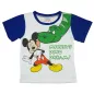 2 részes kisfiú pamut nyári szett Mickey egér mintával kék és fehér színben