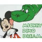 2 részes kisfiú pamut nyári szett Mickey egér mintával kék és fehér színben