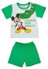 2 részes kisfiú pamut nyári szett Mickey egér mintával zöld és fehér színben