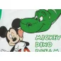 2 részes kisfiú pamut nyári szett Mickey egér mintával zöld és fehér színben