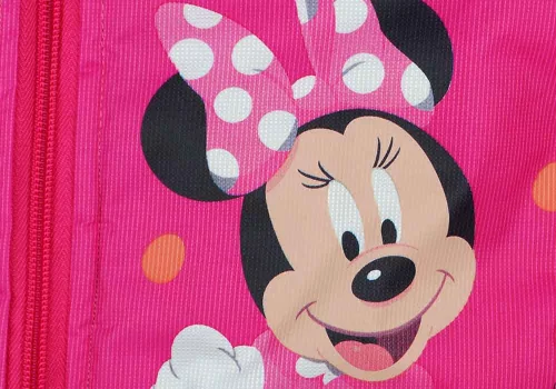 Vízlepergetős bélelt kapucnis télikabát Minnie egér mintával