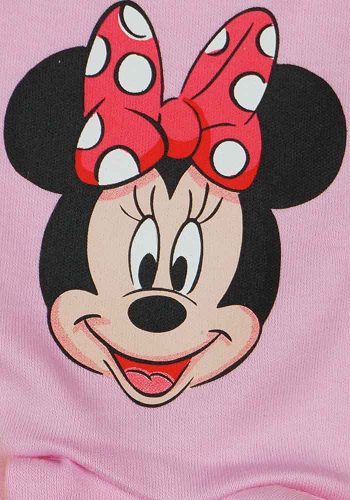 Baba nadrág lábfejjel Minnie mintával rózsaszín színben