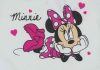 Ujjatlan kislány nyári ruha Minnie egér mintával fehér színben sötétkék virágokkal