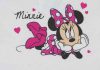 Ujjatlan kislány nyári ruha Minnie egér mintával fehér színben pink virágokkal