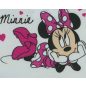 Ujjatlan kislány nyári ruha Minnie egér mintával fehér színben sötétkék virágokkal