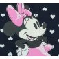 Hosszú ujjú kislány tunika Minnie egér mintával kék színben szívecskés mintával