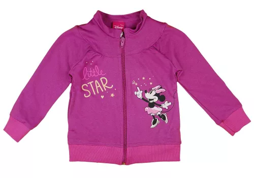 Kislány szabadidő szett Minnie egér mintával padlizsán és sötétkék színben