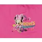 Vékony kislány baba sapka Minnie mintával sötétpink színben
