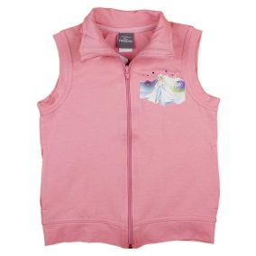 Cipzáras, pamut mellény Jégvarázs mintával rózsaszín színben